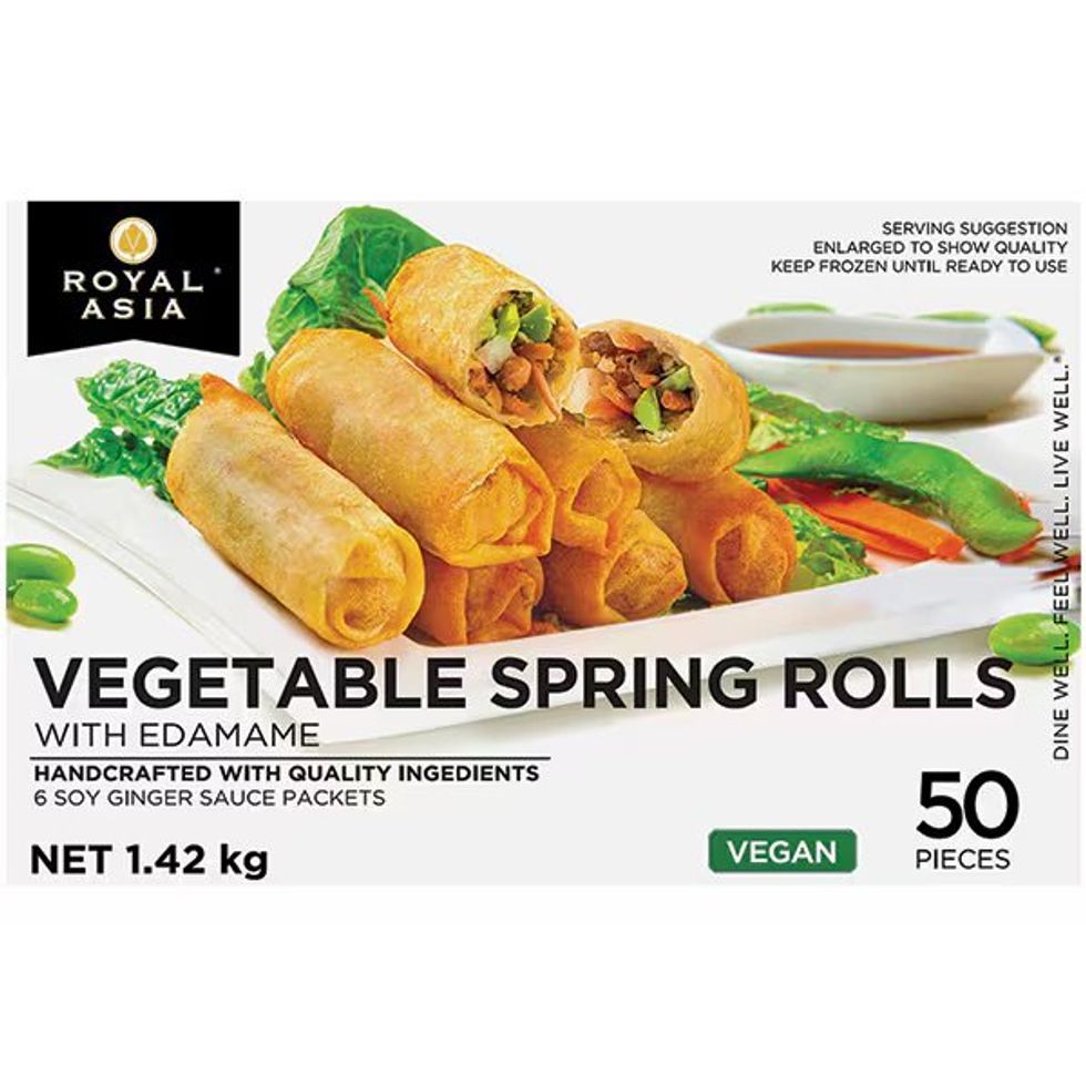 Royal Asia vegetable spring rolls with edamame, 1.42 kg