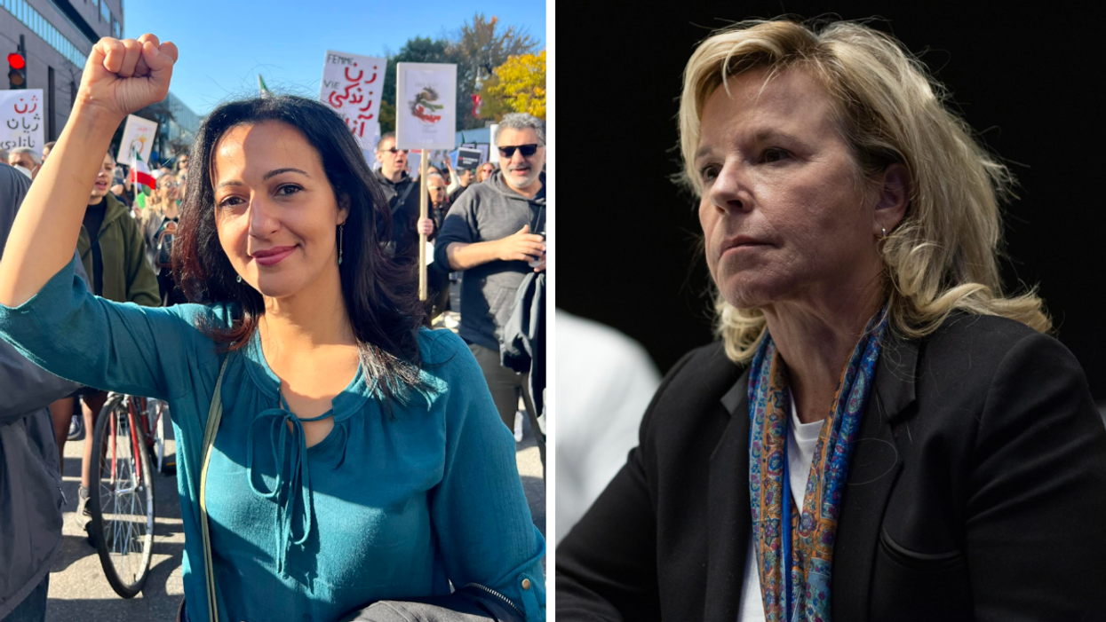 Ruba Ghazal. Droite : Martine Biron.