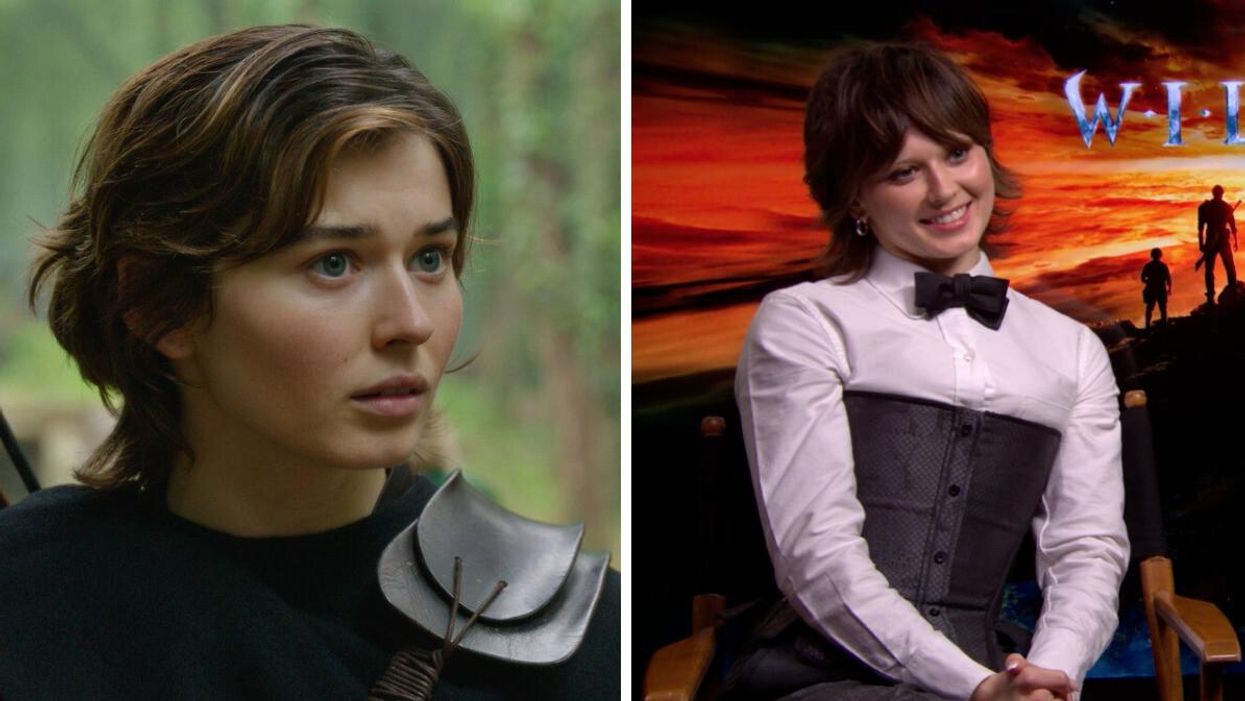 Ruby Cruz as Kit Tanthalos in "Willow" on Disney+. Right: Ruby Cruz.