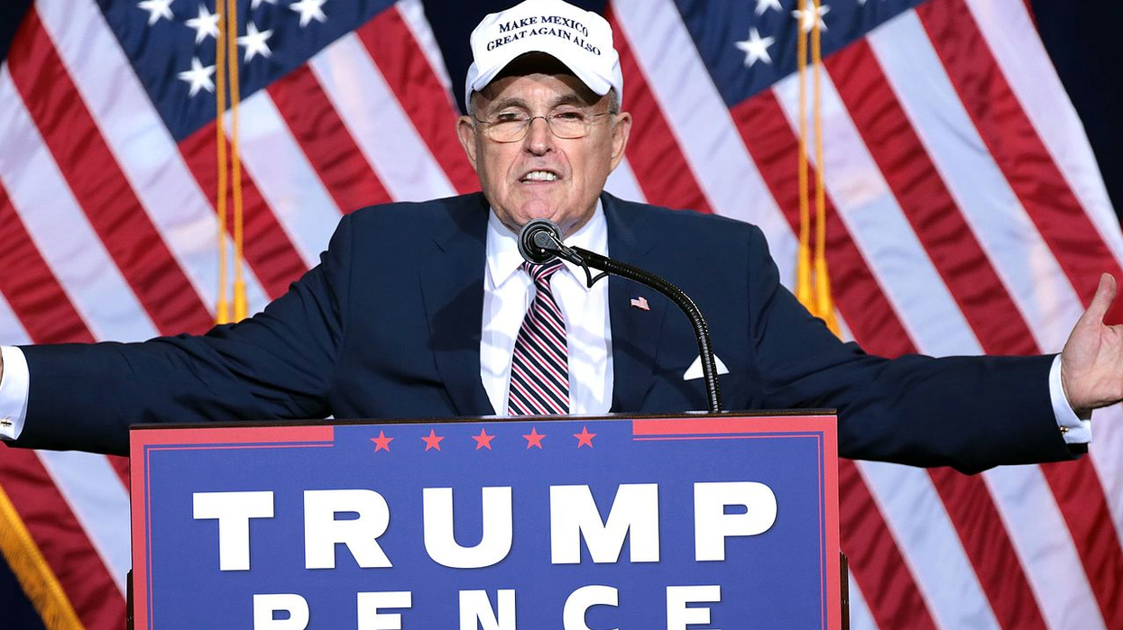 Rudy Giuliani's Sweat Steals The Show