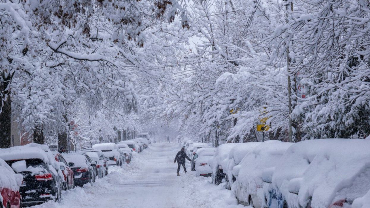 Rue de Montréal enneigée.