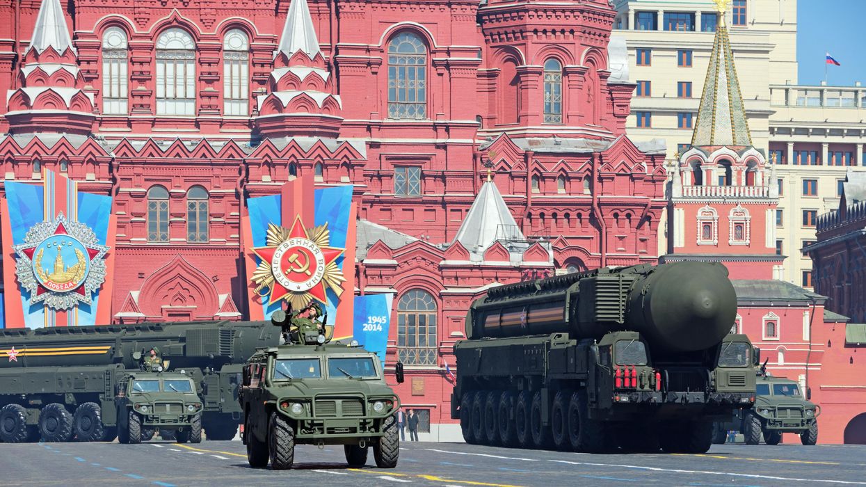 Russian military weapons in Moscow for the 69th anniversary of Victory Day (WWII).