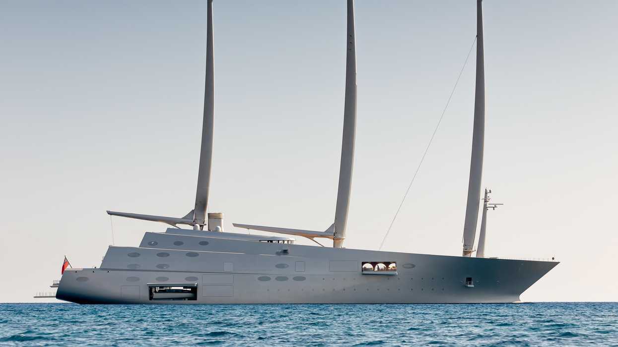 Russian Oligarch Andrey Melnichenko's yacht, 'White Pearl.'