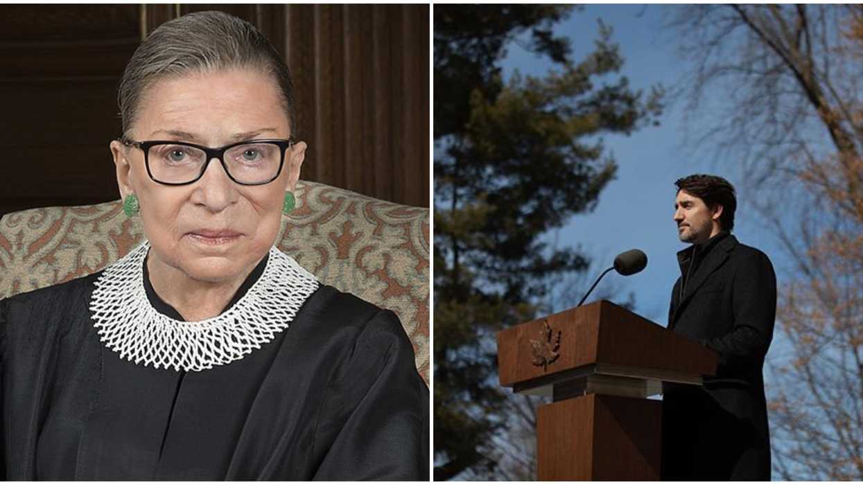 Ruth Bader Ginsburg's Death Was Mourned With Touching Tributes From Trudeau & Singh