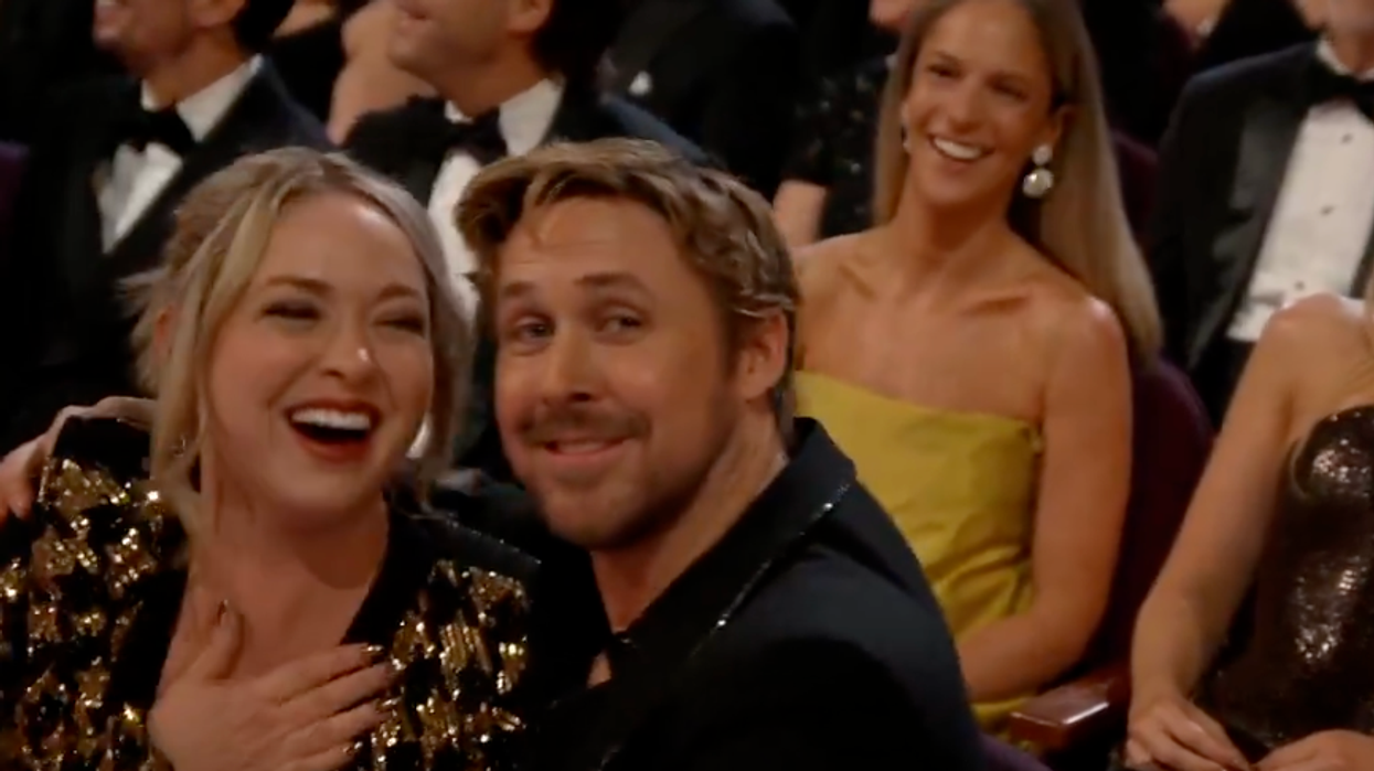 Ryan and Mandi Gosling at the 2024 Academy Awards.