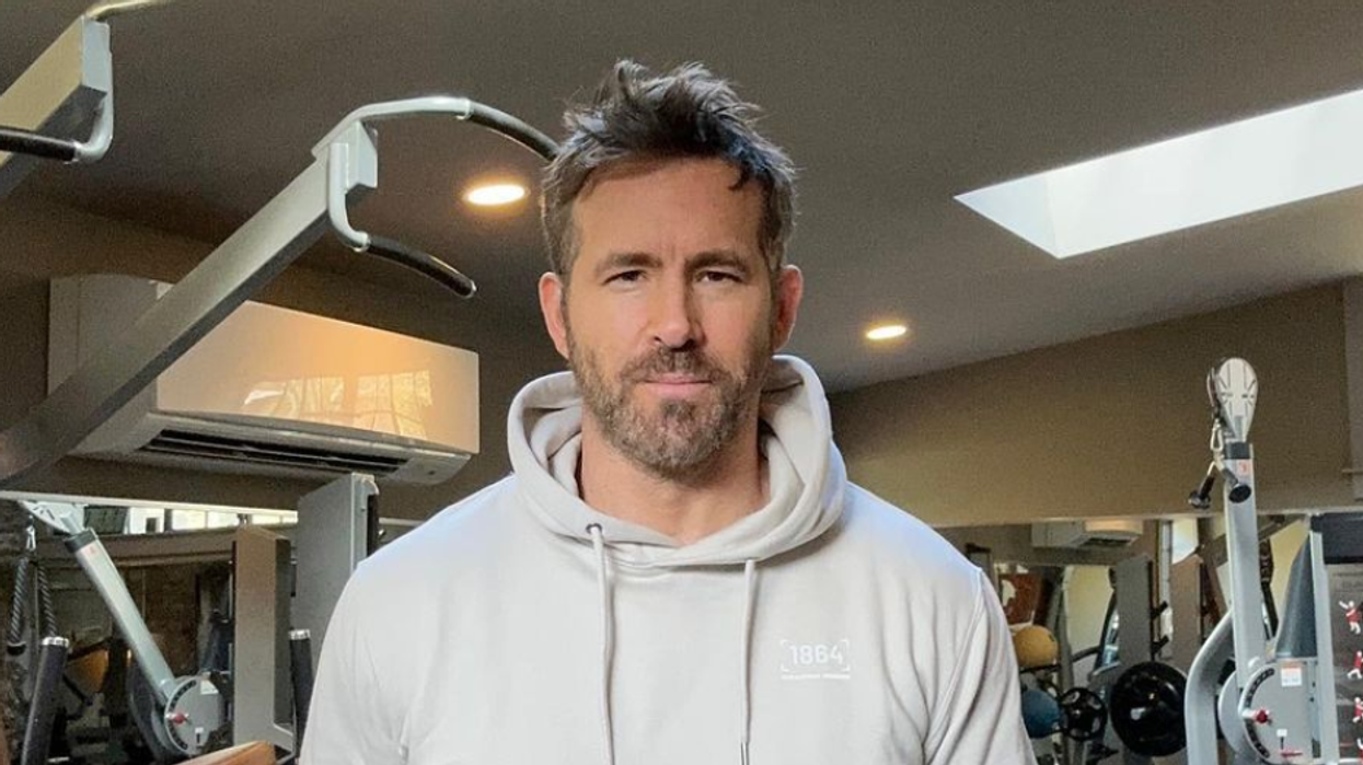 Ryan Reynolds in a gym.