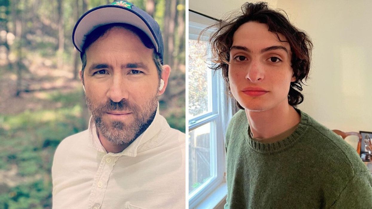 Ryan Reynolds. Right: Finn Wolfhard.