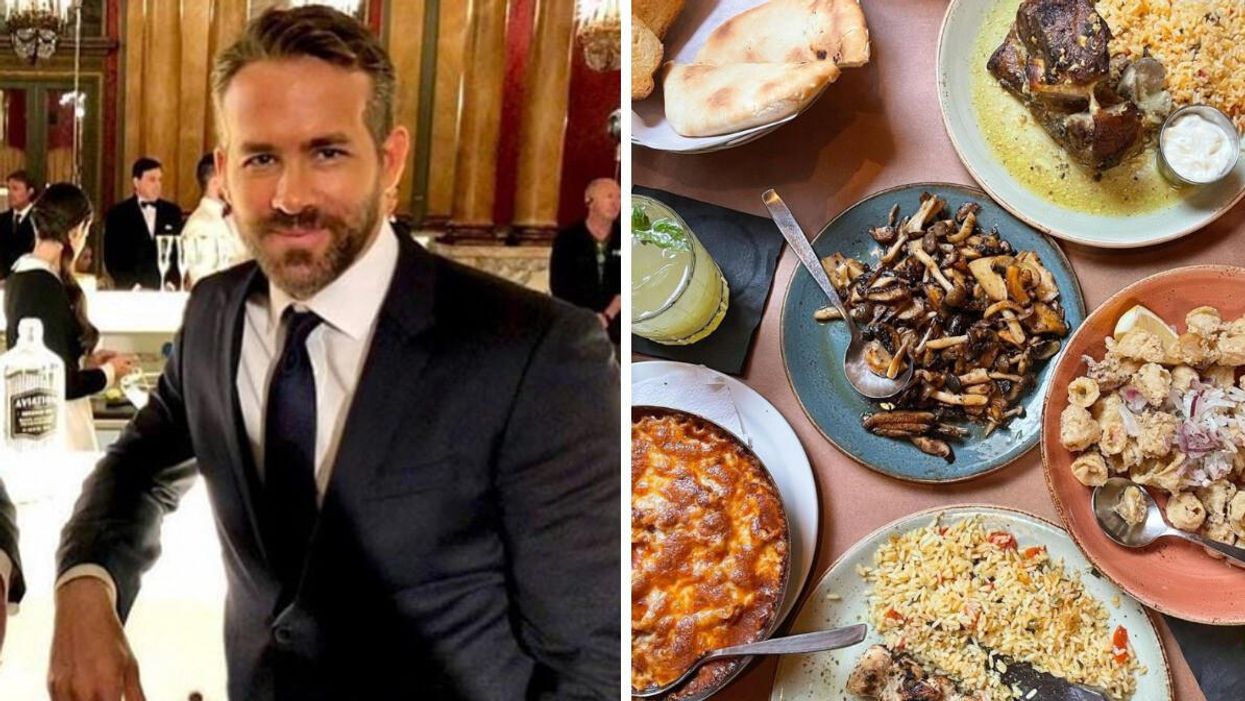 Ryan Reynolds. Right: Minerva's.
