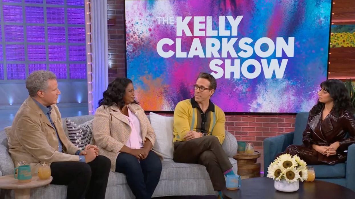 Ryan Reynolds, Will Ferrell and Octavia Spencer on The Kelly Clarkson Show.