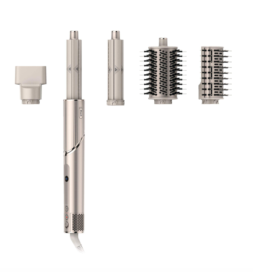 S\u00e8che-cheveux et outil polyvalent de coiffage Shark Beauty.