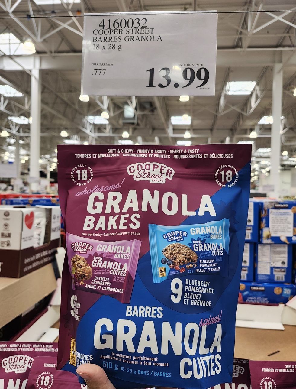 Sac de 18 barres granola de la marque Cooper Street.
