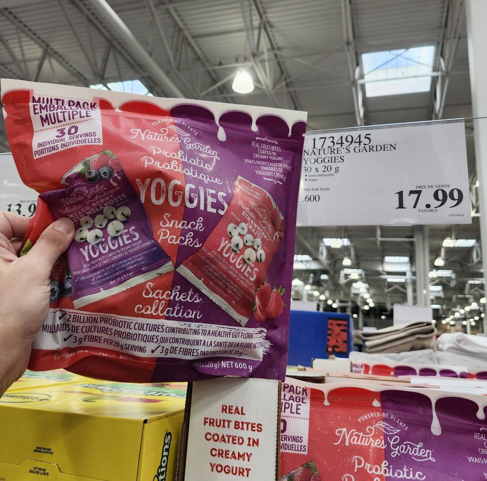 Sac de collations de cubes de fruits et yogourt de la marque Nature's Garden.