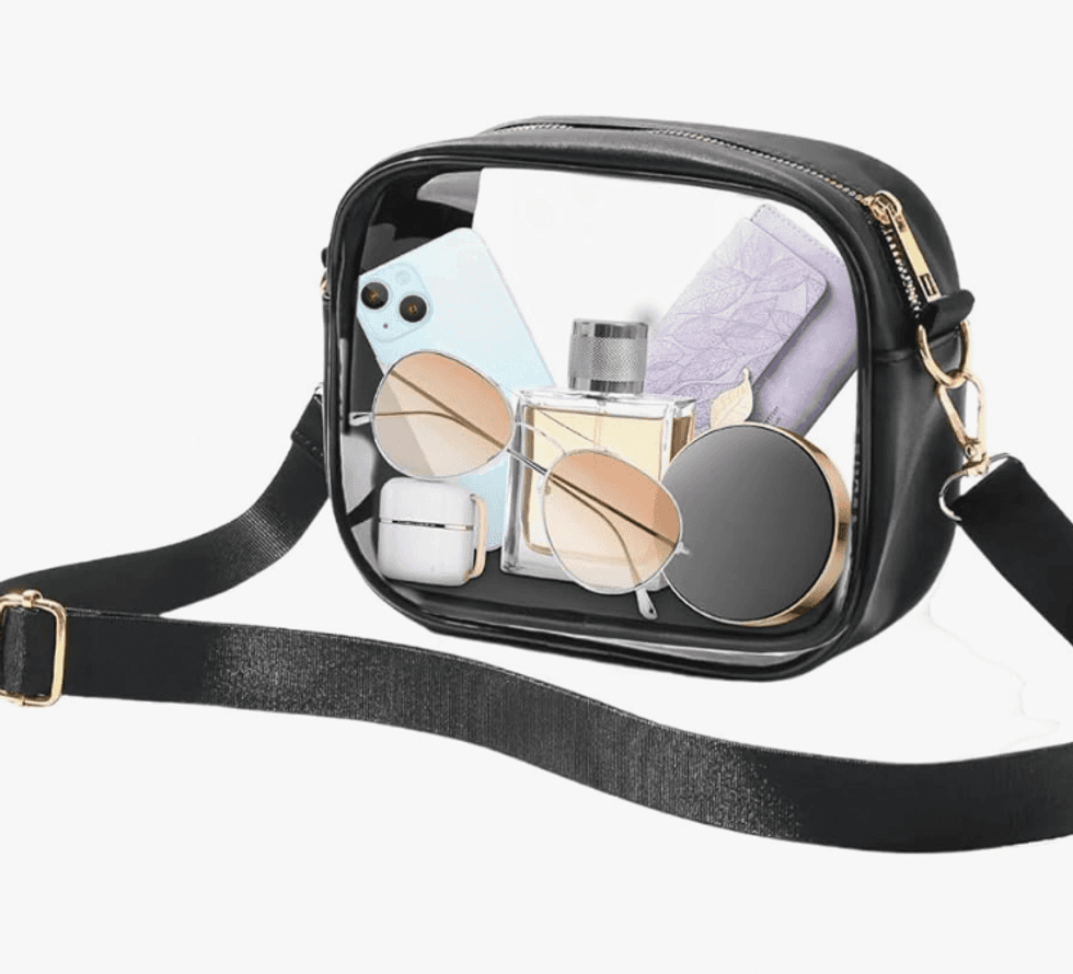 Sac \u00e0 bandouli\u00e8re transparent