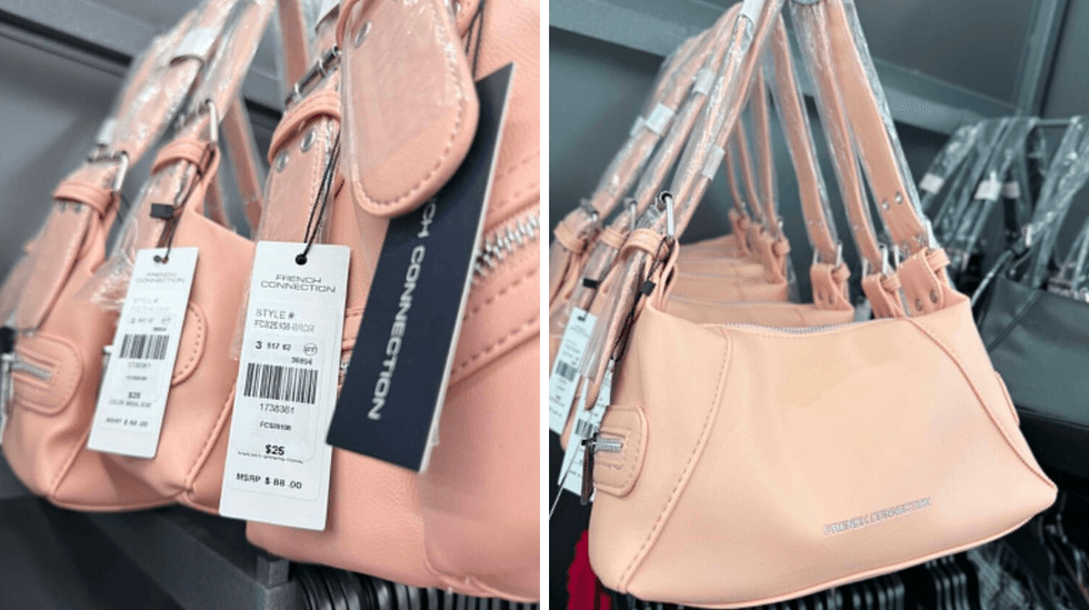 Sac \u00e0 main de la marque French Connection en vente au Tigre G\u00e9ant pour 25 $.