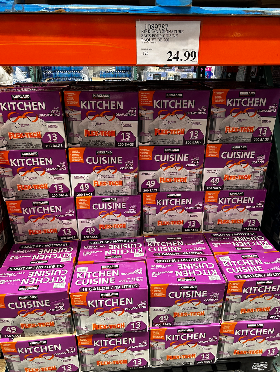 Sac \u00e0 ordure pour cuisine.