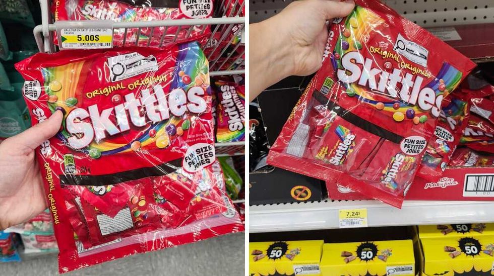 Sacs de Skittles.