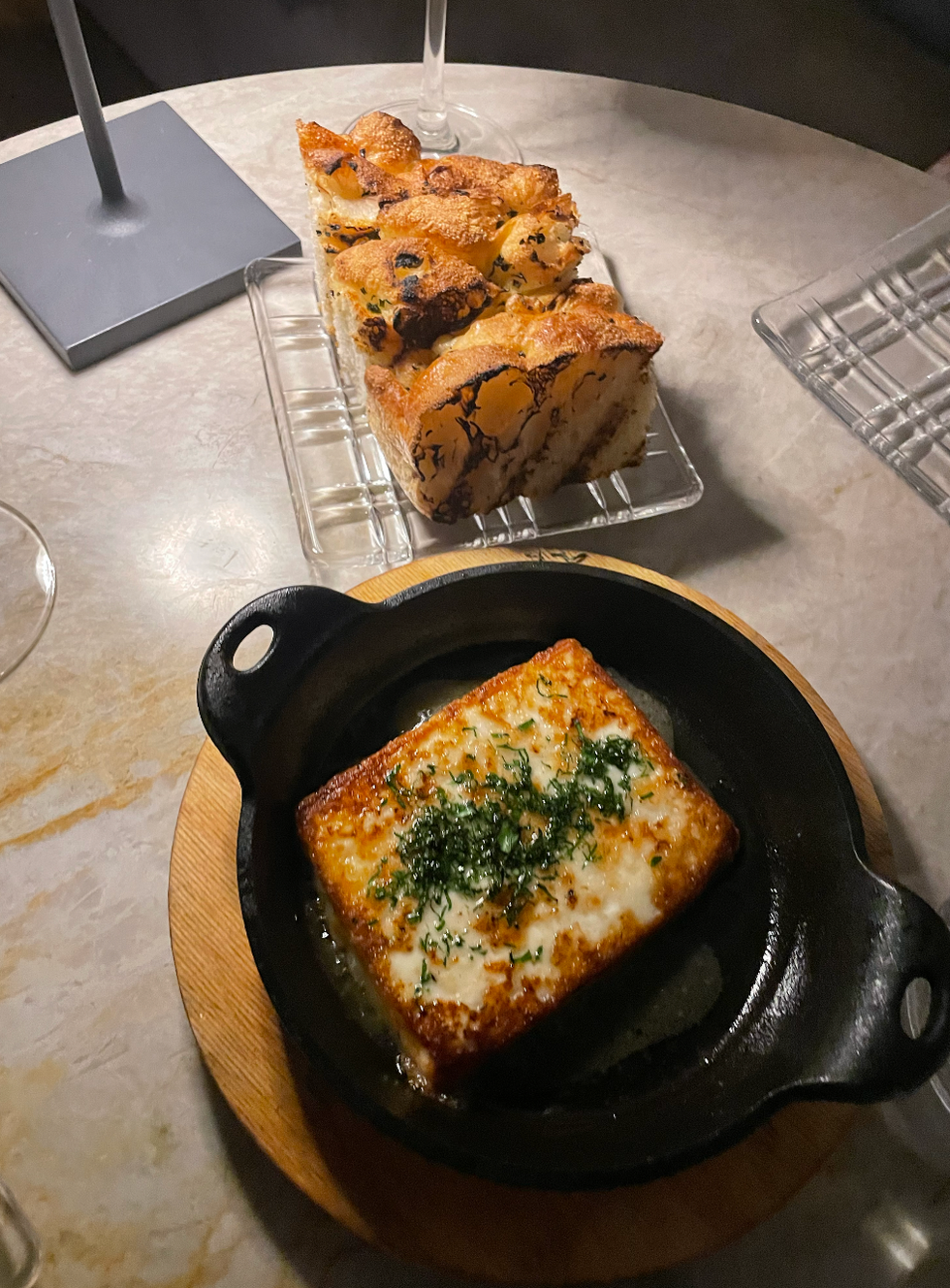 Saganaki at Margo.