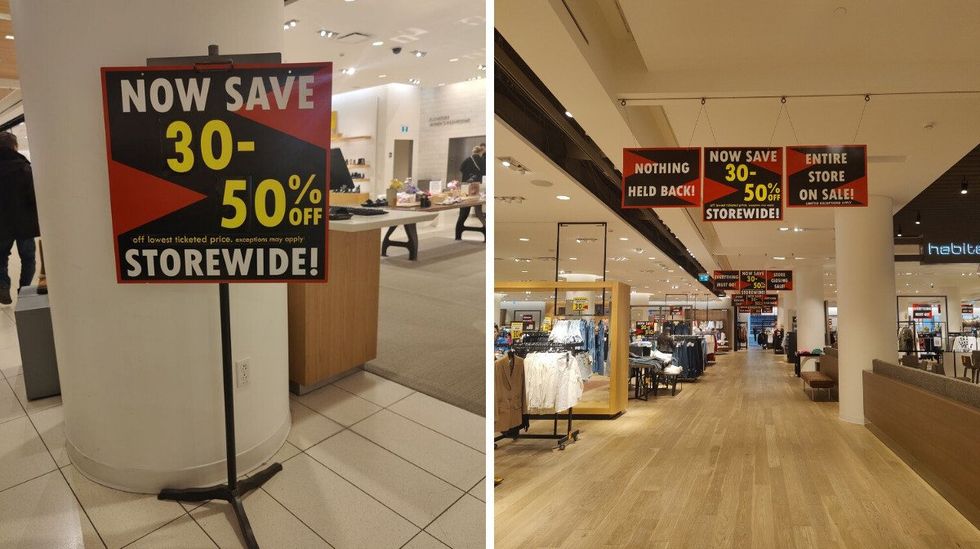 Sales markdowns at Nordstrom.