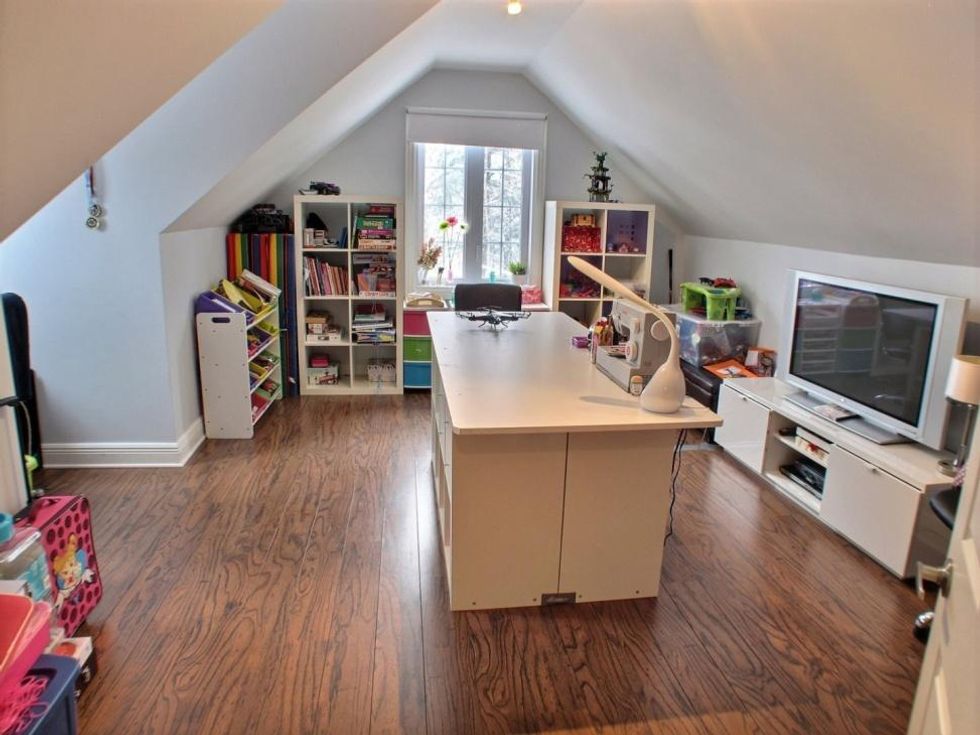 Salle de jeux de la maison \u00e0 vendre de Patrick Groulx.
