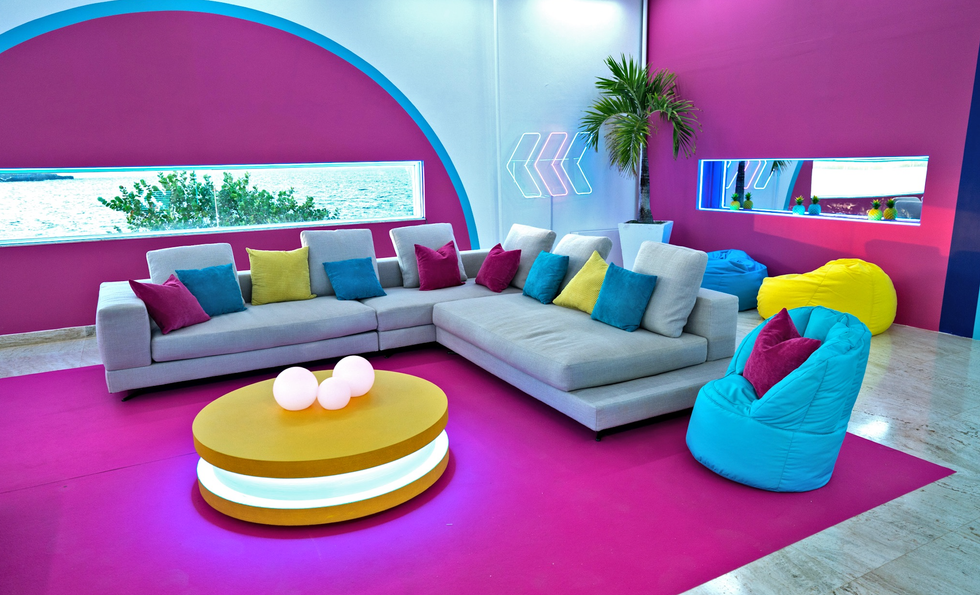 Salon de la villa de L'\u00eele de l'amour 2022.