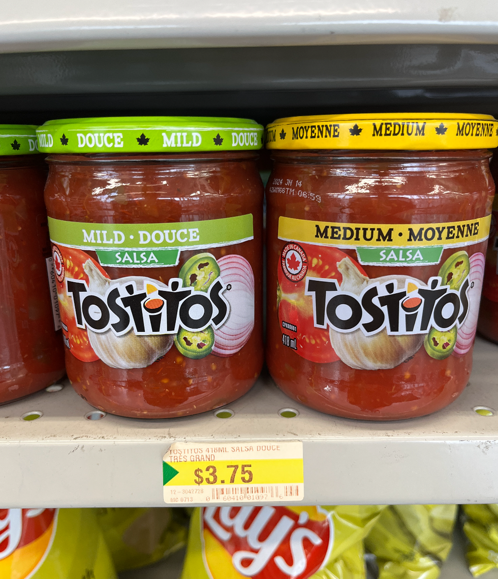 Salsa Tostitos au Dollarama.