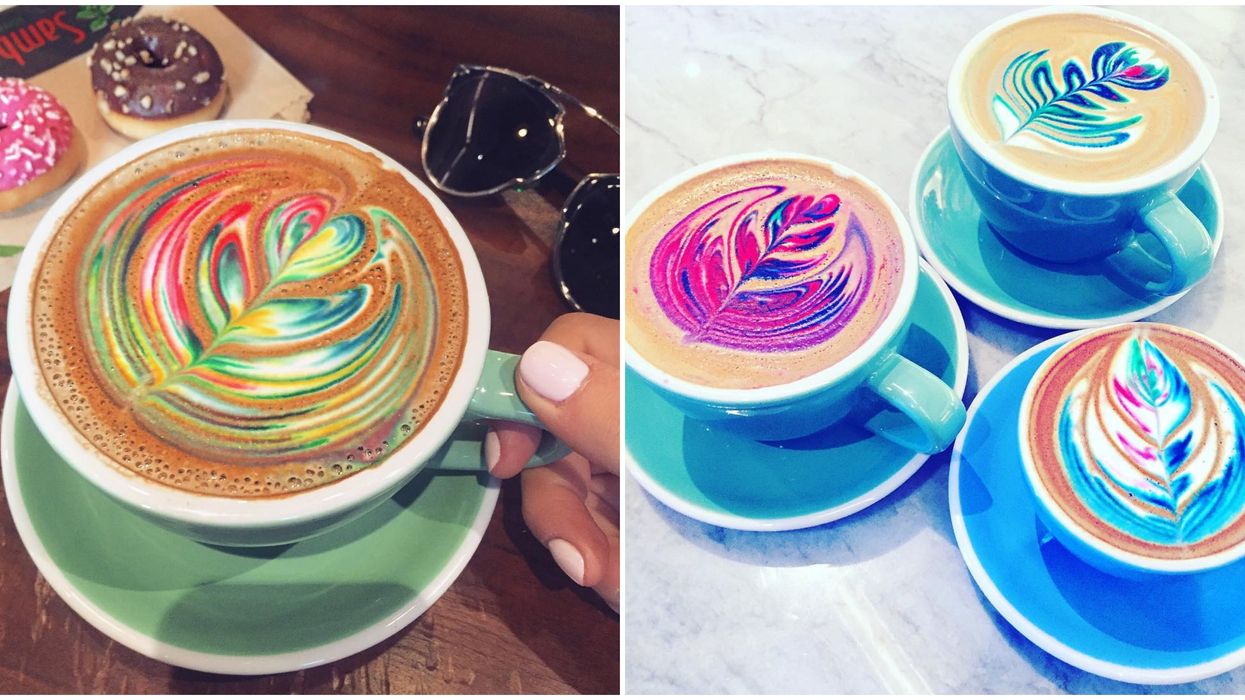 Sambalatte In Las Vegas Serves Up Rainbow Lattes That Look As Good As They Taste
