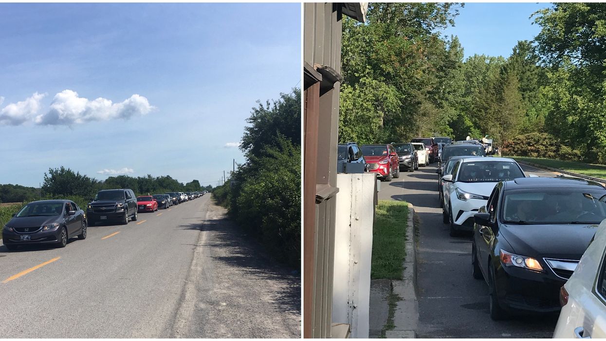 Sandbanks Provincial Park Car Lines Filled Up Roads This Weekend (PHOTOS)