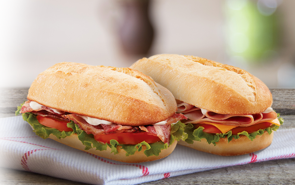 Sandwiches by Tim Hortons.