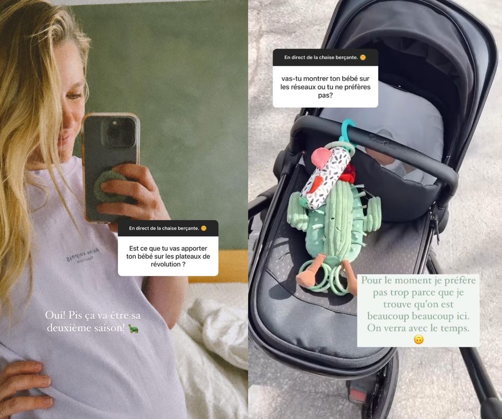 Sarah-Jeanne Labrosse parle de son accouchement.