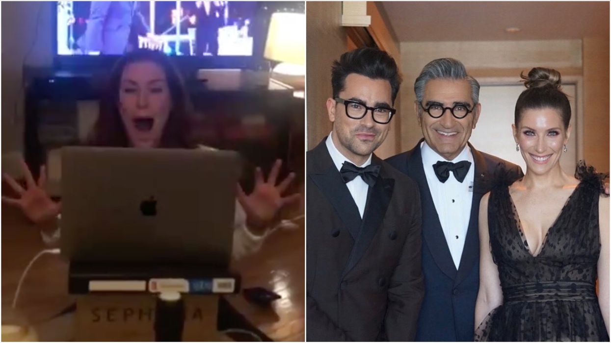Sarah Levy From 'Schitt's Creek' Had A Total Freakout While Watching The Emmys (VIDEO)