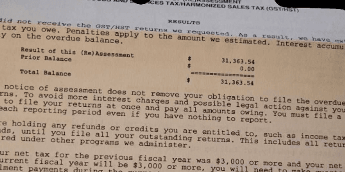 Sarah Rohoman The CRA Told Me I Owed $31,000 In Tax Last Year & No, It Wasn't A Joke ...