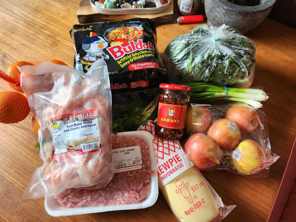 Sarah's groceries from Nations.