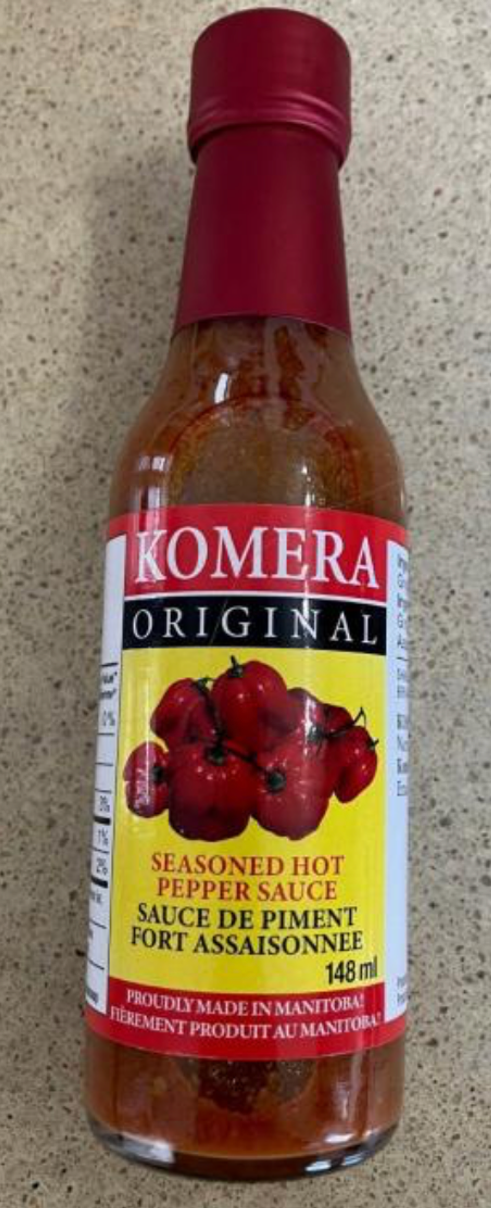 Sauce au piment fort Komera Original.