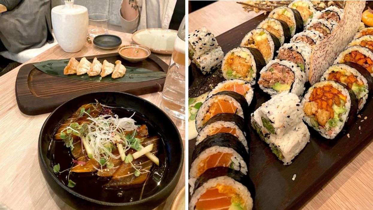 Saumon fumé végane du Bloom Sushi à Montréal.
