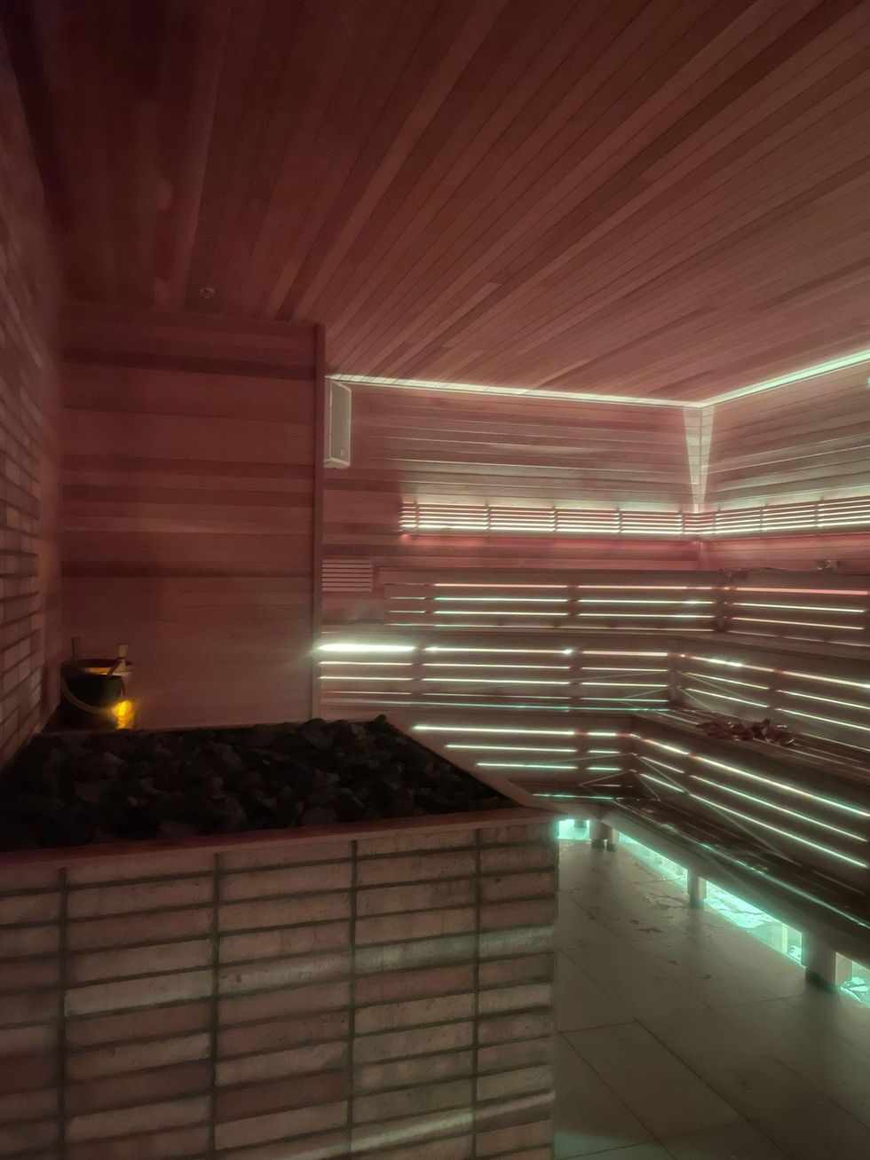 Sauna at Othership in Toronto.