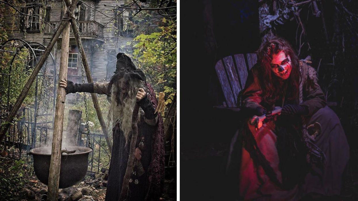 Saunders Farm's Haunted Attraction In Ottawa Is Crawling With Monsters & Witches