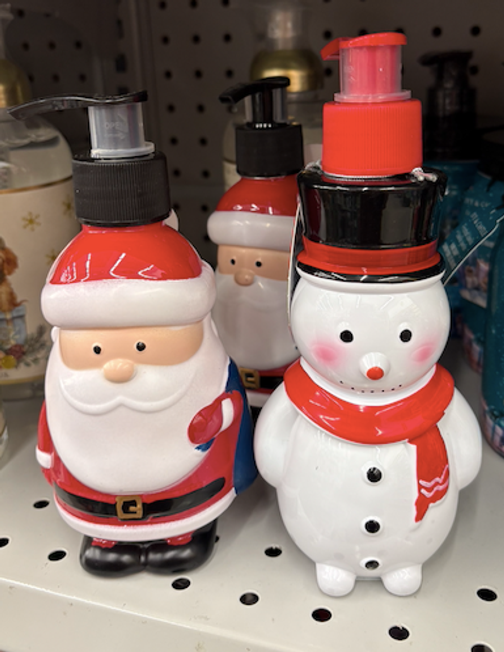 Savon \u00e0 mains de No\u00ebl.