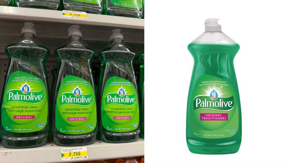 Savon \u00e0 vaisselle Palmolive.