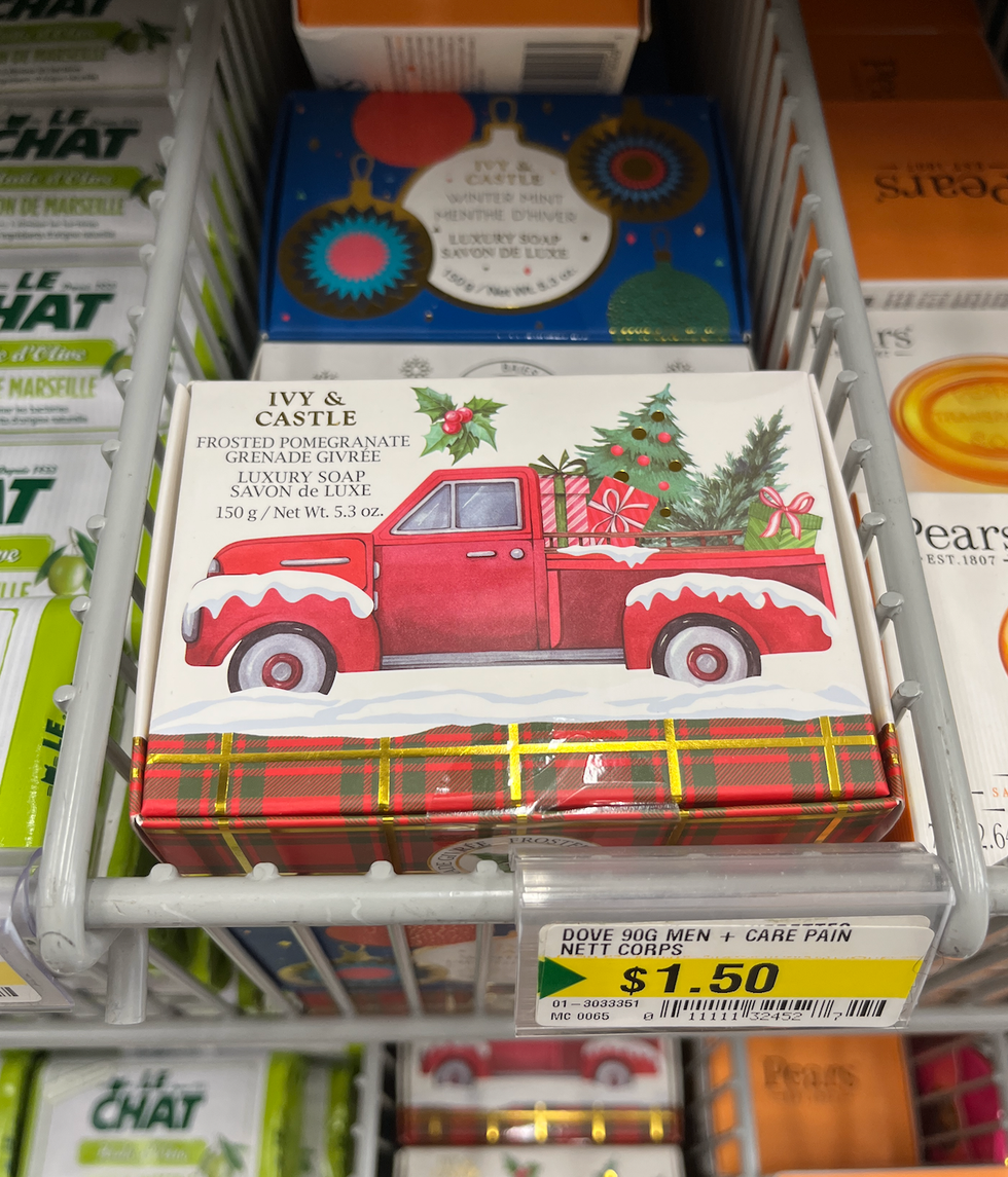 Savons au Dollarama.