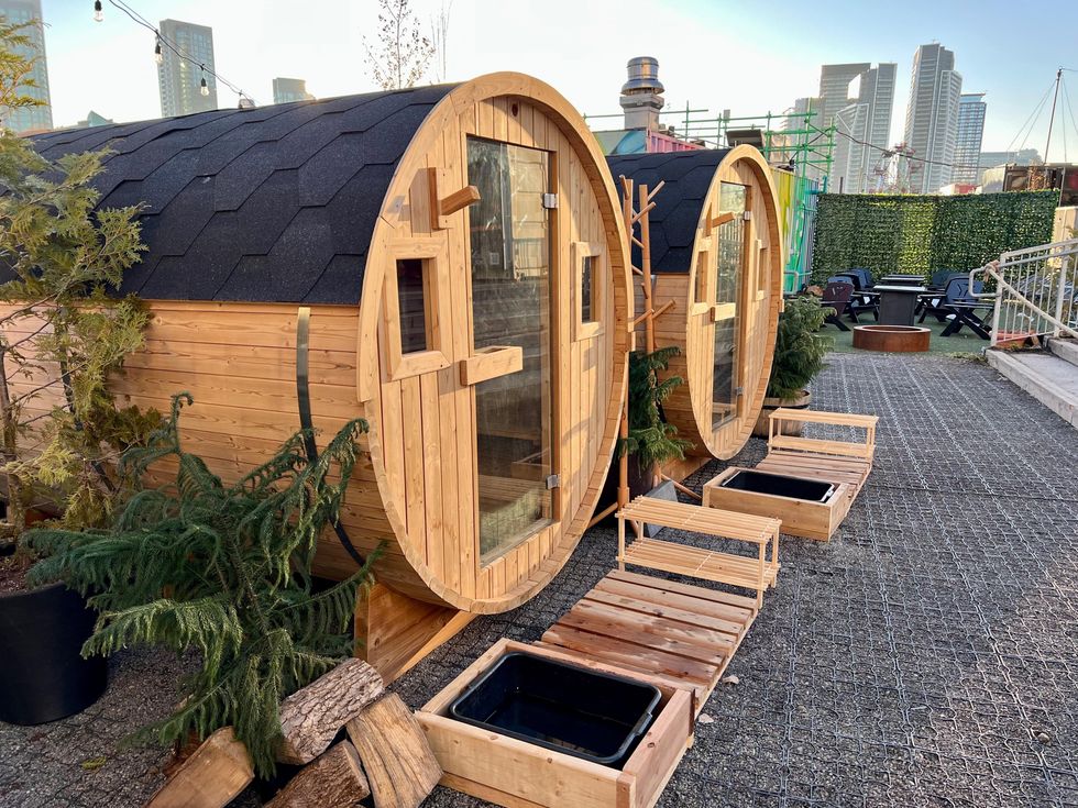 Scandinavian saunas.