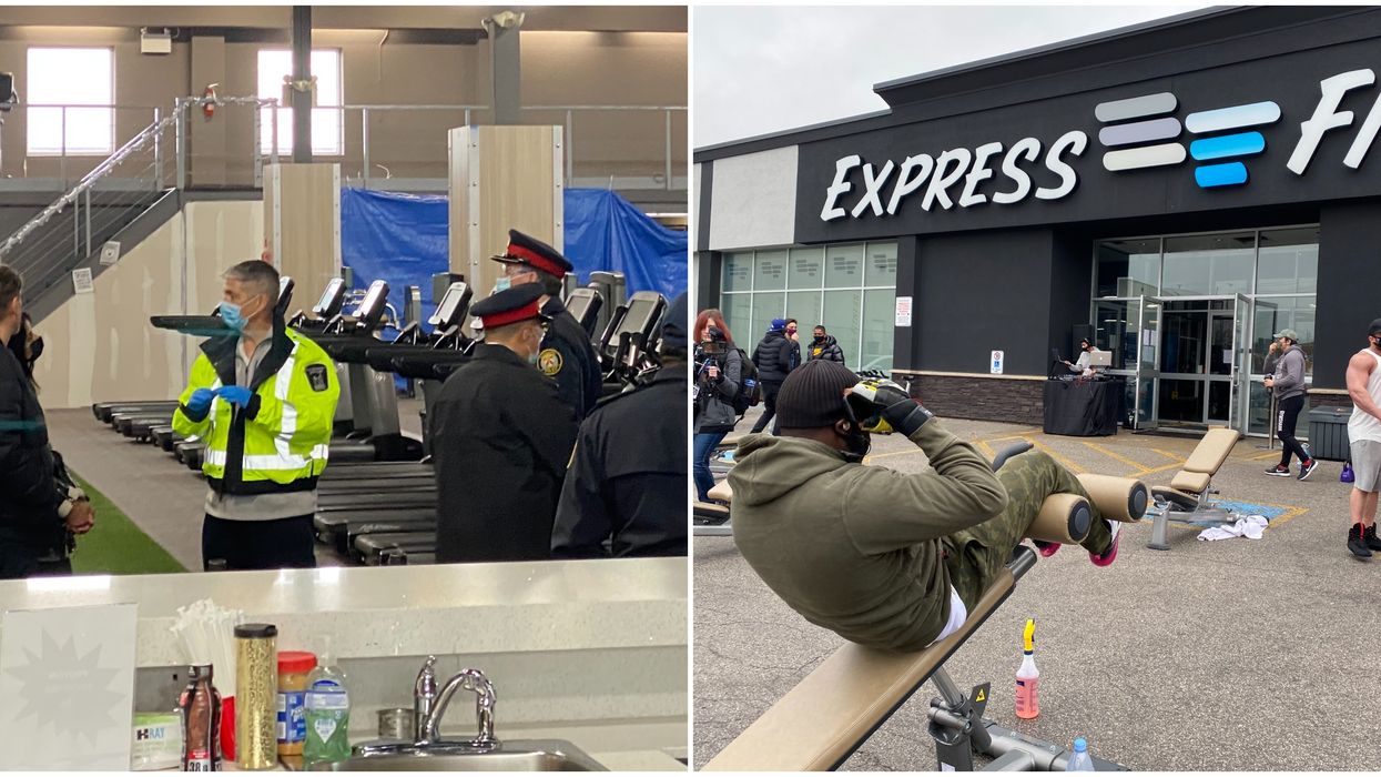 Scarborough Gym Is Visited By Police After Organizing A Workout Protest (VIDEO)