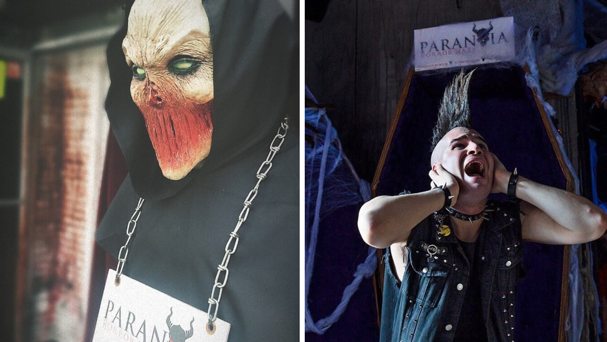 Scenes of the Halloween Maze at Paranoia Miami.