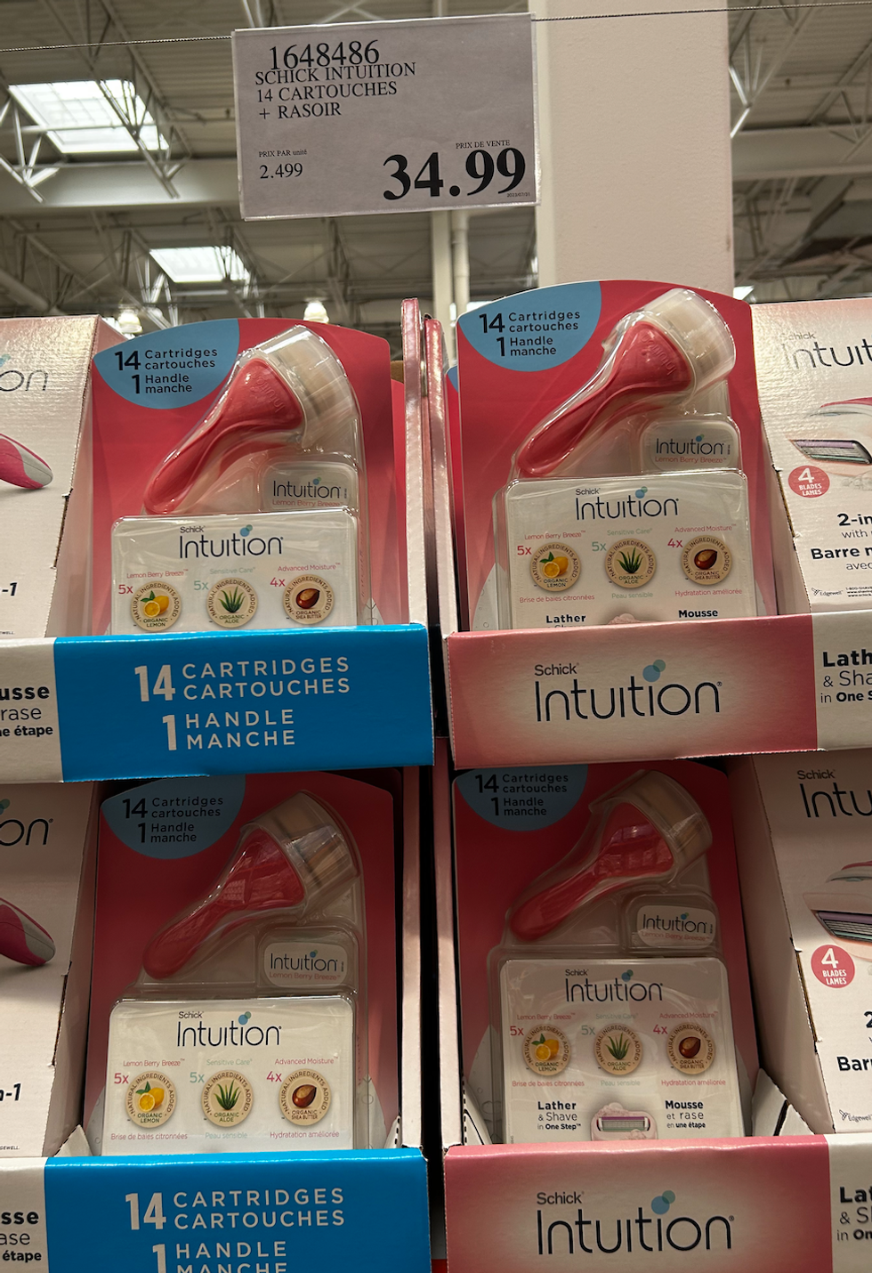 Schick - Rasoir Intuition avec cartouches.