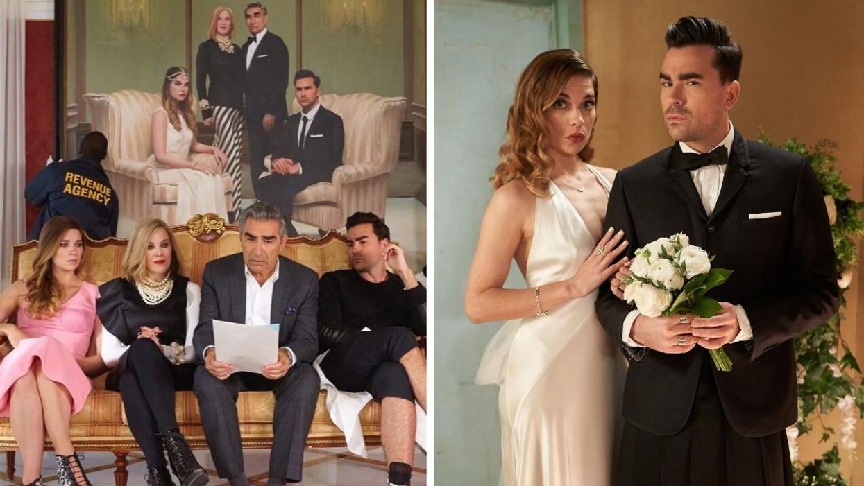 Schitt's Creek cast including Eugene Levy, Catherine O'Hara, Dan Levy and Annie Murphy.