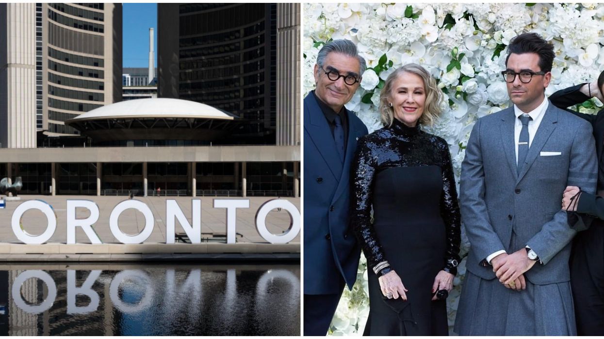 'Schitt's Creek' Emmy Win Will Be Celebrated By The Toronto Sign Lighting Up Gold Tonight