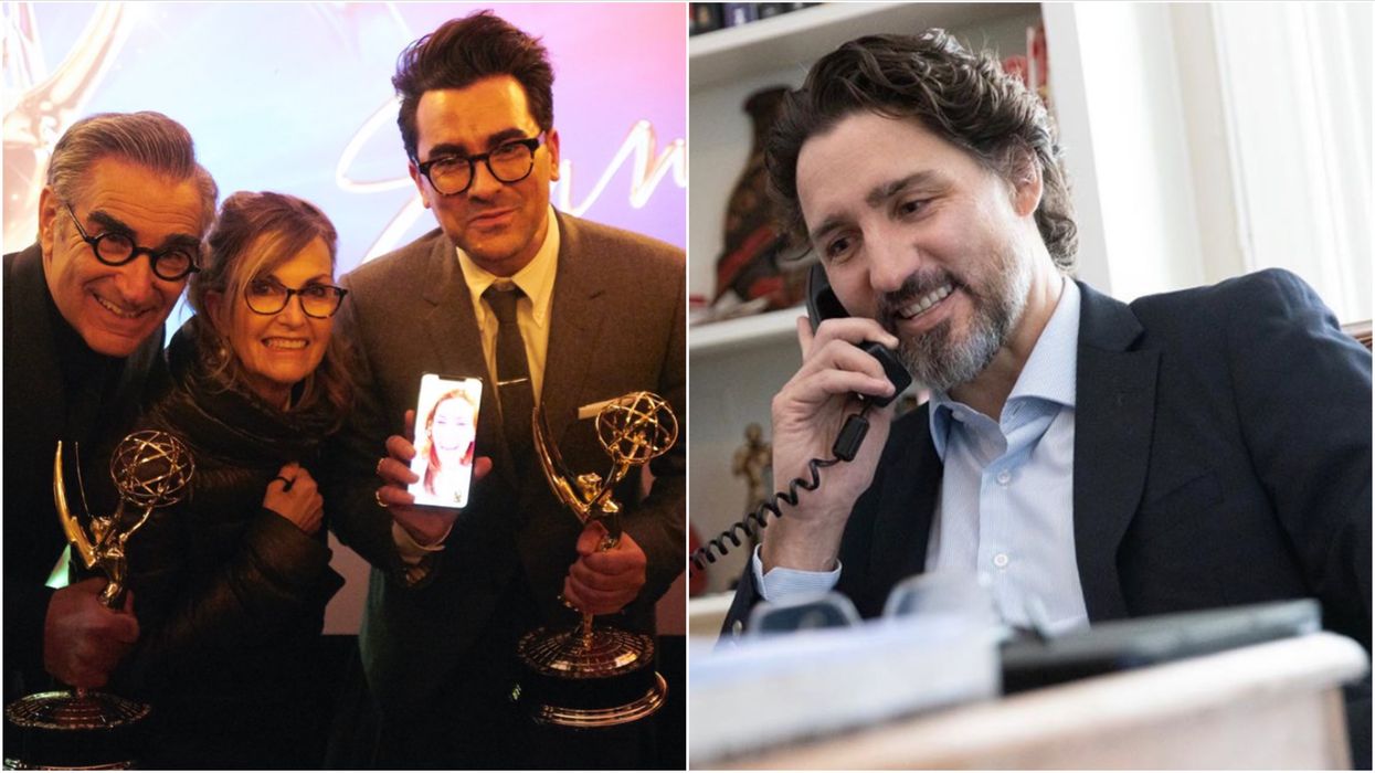 'Schitt's Creek' Emmys Hype Includes Sweet Messages From Justin Trudeau & Sandra Oh