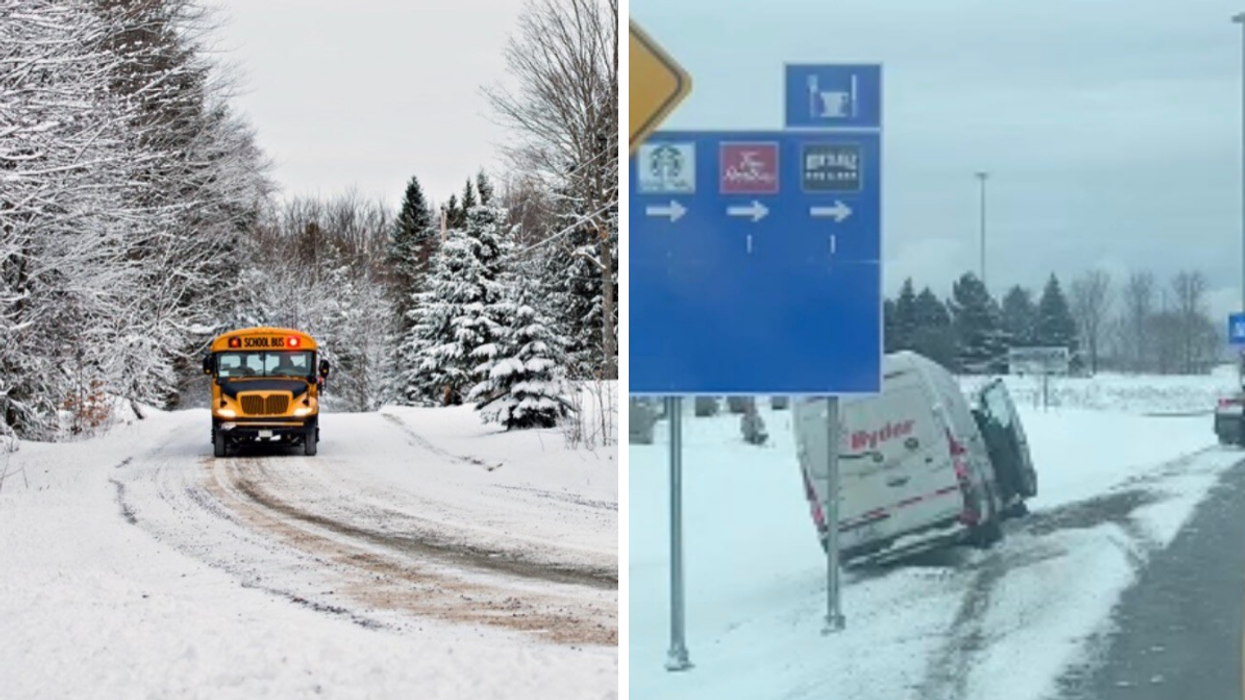 Schools Are Shutting Down & Cars Are In Ditches As More Snow Hits Parts Of Ontario