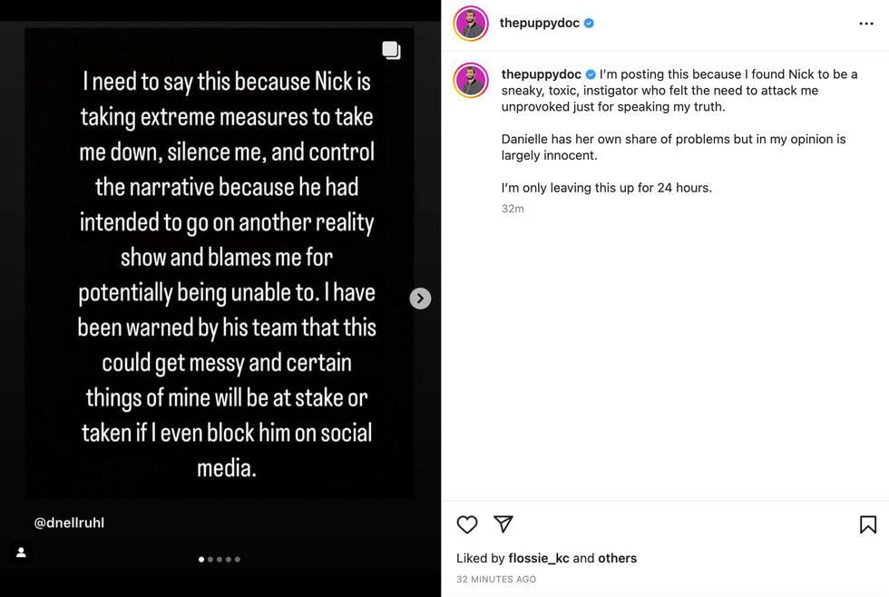 Screenshot of Danielle Ruhl's now-deleted post.