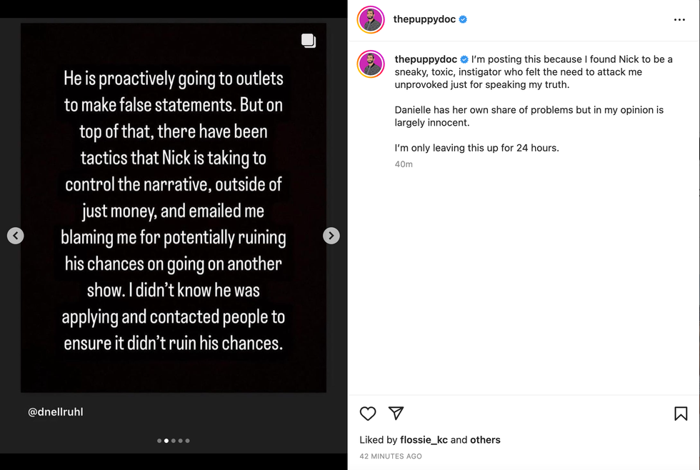 Screenshot of Danielle Ruhl's now-deleted post.