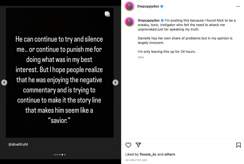 Screenshot of Danielle Ruhl's now-deleted post.